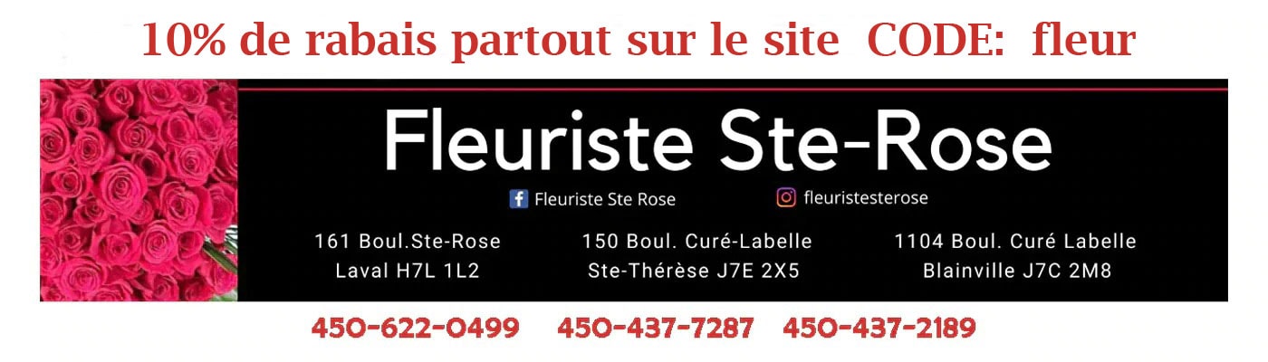 Flower Delivery to Laval by Fleuriste Ste-Rose