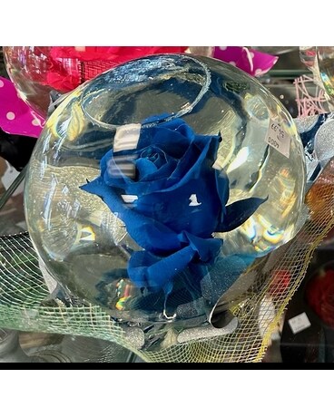 Boule D'Eau de Luxe (bleue) Flower Arrangement