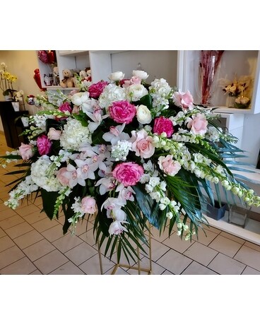 Bountiful Funeral Casket Spray Flowers
