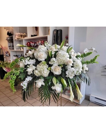 Purity Casket Spray Funeral Casket Spray Flowers