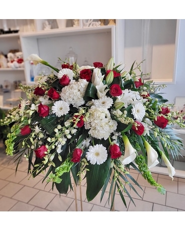 Divine Funeral Casket Spray Flowers
