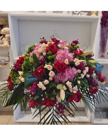Loved Life Funeral Casket Spray Flowers