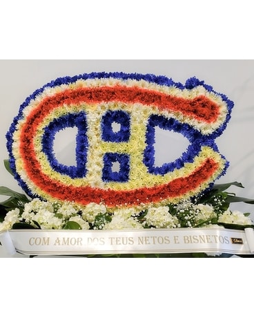 Montreal Canadians Logo Funeral Arrangement