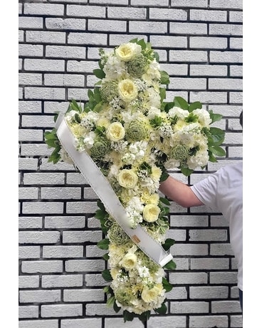 Heavenly Cross Funeral Arrangement