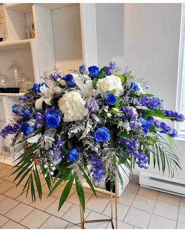 Graceful Funeral Casket Spray Flowers