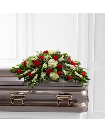 The FTD® Sincerity™ Casket Spray Funeral Casket Spray Flowers