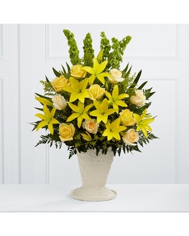 The FTD® Golden Memories™ Arrangement Sympathy Arrangement