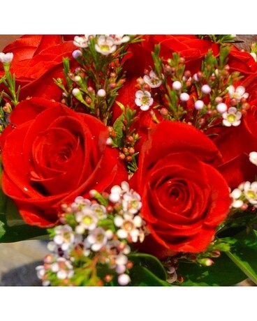 RED ASSORTED FLOWERS Flower Arrangement