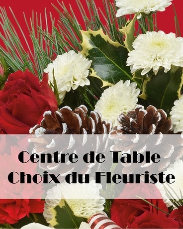 Christmas Centerpiece Flower Arrangement