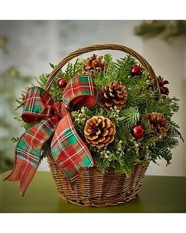 PANIER DE NOEL ET COCOTTES Centerpiece