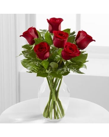 SIX RED ROSES Flowers