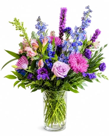 Blue Skies Vase Flower Arrangement