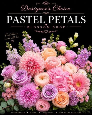 Designer's Choice Pastels Petals Flower Arrangement