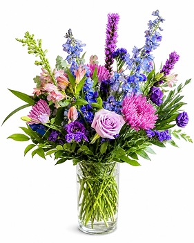Blue Skies Vase Flower Arrangement