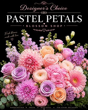 Designer's Choice Pastels Petals Flower Arrangement