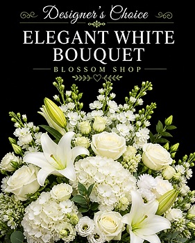 Designer's Choice Elegant White Flower Arrangement