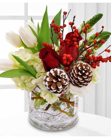 Glistening Snowfall Flower Arrangement