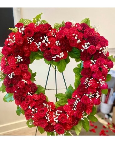 Forever Heart Spray Funeral Arrangement