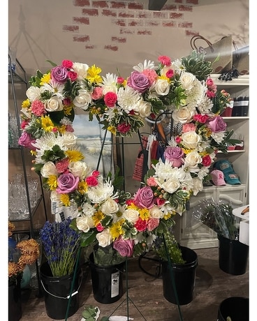 Love's Heart Funeral Arrangement