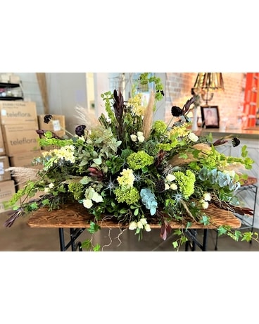 Grandpa's Farm Blanket Sympathy Arrangement