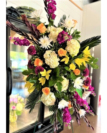 The Summer Garden Sympathy Arrangement