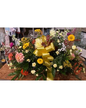 Sunshine Flower Garden Sympathy Arrangement