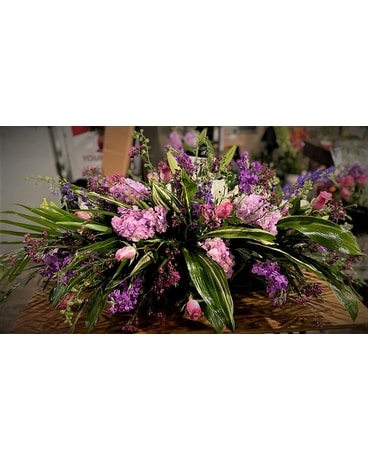 Shades of Purple Sympathy Arrangement