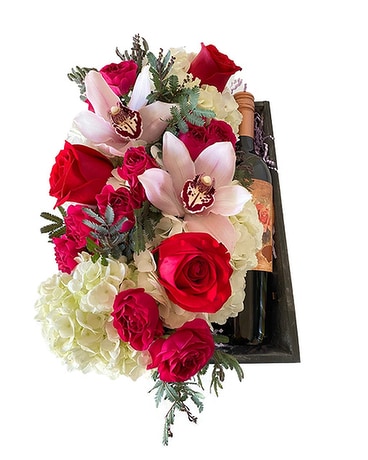 Rosé & Romance by Cactus Flower Flower Arrangement