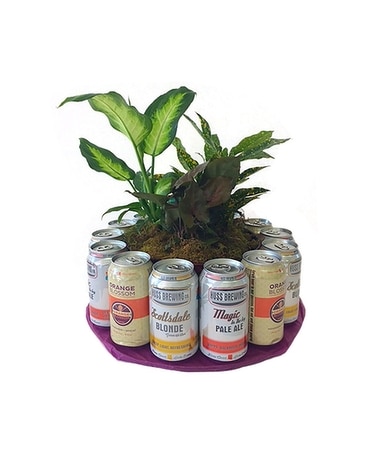 Beer Garden Flower Arrangement