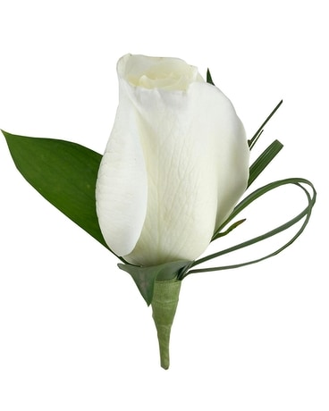Full White Rose Flower Arrangement