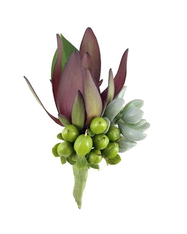 Succulent and Safari Sunset Flower Arrangement