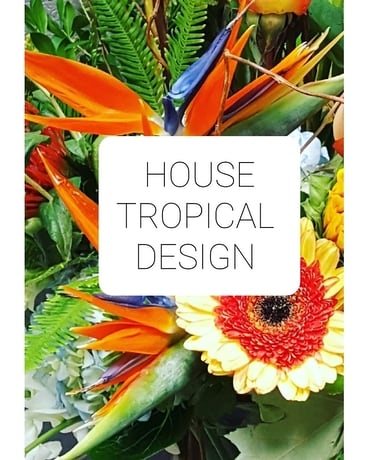 House Tropical Flower Arrangement