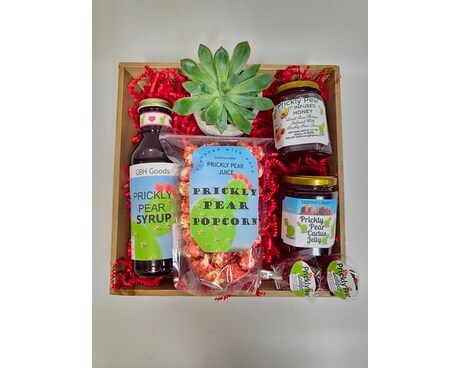 Prickly Pear Delight size,  inches height and  inches wide.