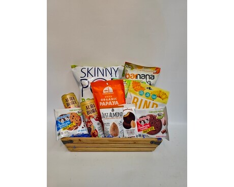 Healthy Snack Crate Gift Basket