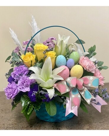 Easter Basket by East Arrowhead Flowers