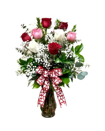 VDay Mix Roses by East Arrowhead Flowers Flower Arrangement