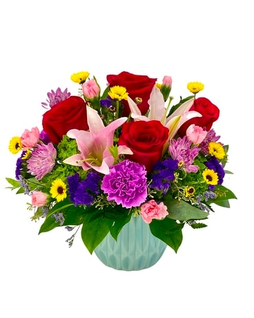Fresh Happiness by East Arrowhead Flower Arrangement