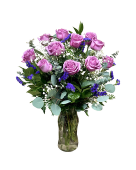 Lavender Roses by East Arrowhead Flowers Flower Arrangement