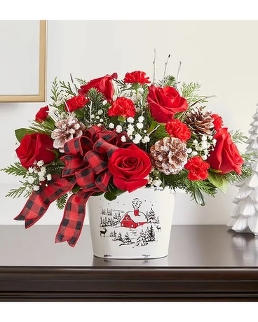 Countryside Christmas Bouquet Flower Arrangement