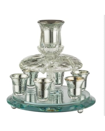 Crystal Wine Divider 33*25 cm with 6 Small Cups Gifts