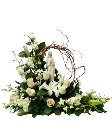 Madonna's Garden of Serenity Flower Arrangement