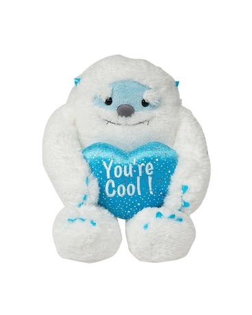 Yeti Bear Plush- 16 Inch Flower Arrangement
