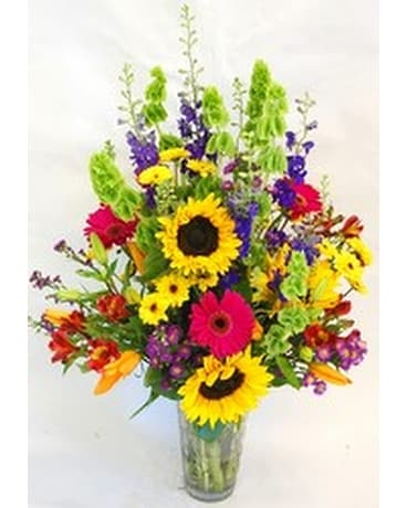 Inglis' Colorful Statement Arrangement Flower Arrangement