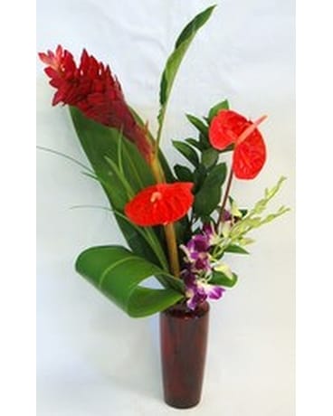 Inglis' Tropical Sunset Flower Arrangement