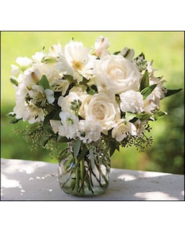 Wonderfully White Flower Arrangement