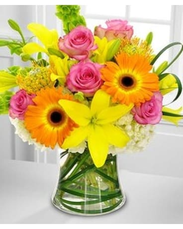 Mellow Yellow Flower Arrangement