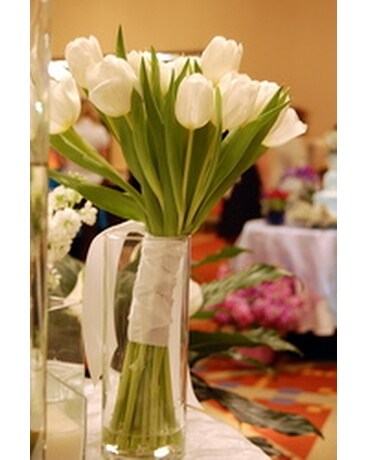White Tulips Flower Arrangement