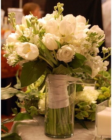 Delightfully White Flower Arrangement