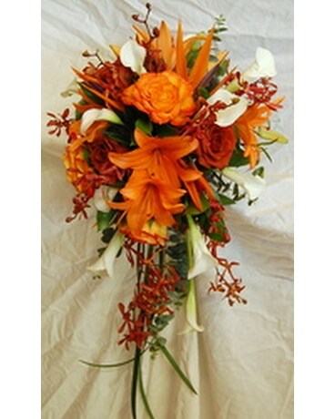 Orange Bright Bouquet Flower Arrangement