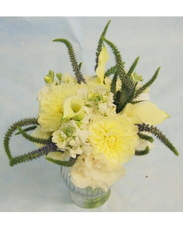 White with Green Flower Arrangement